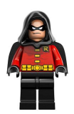 LEGO sh059 Robin - Black Cape and Hood